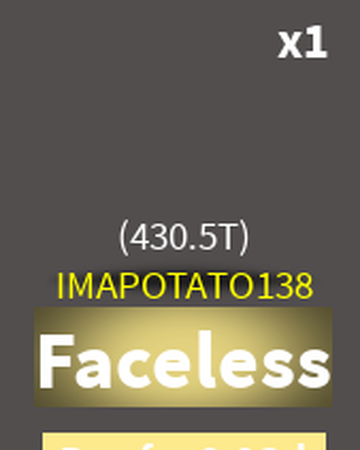 Roblox Faceless Face Decal