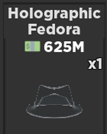 Holographic Fedora Case Clicker Roblox Wiki Fandom - roblox codes case clicker
