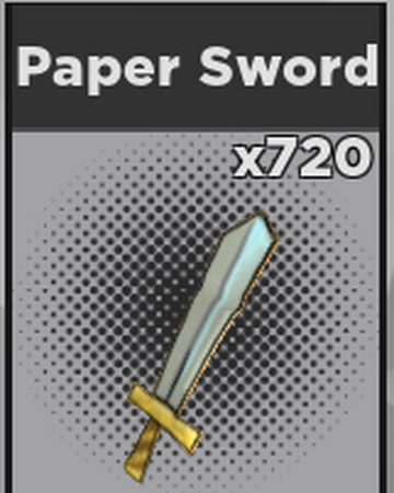 Paper Sword Case Clicker Roblox Wiki Fandom - roblox linked sword wiki