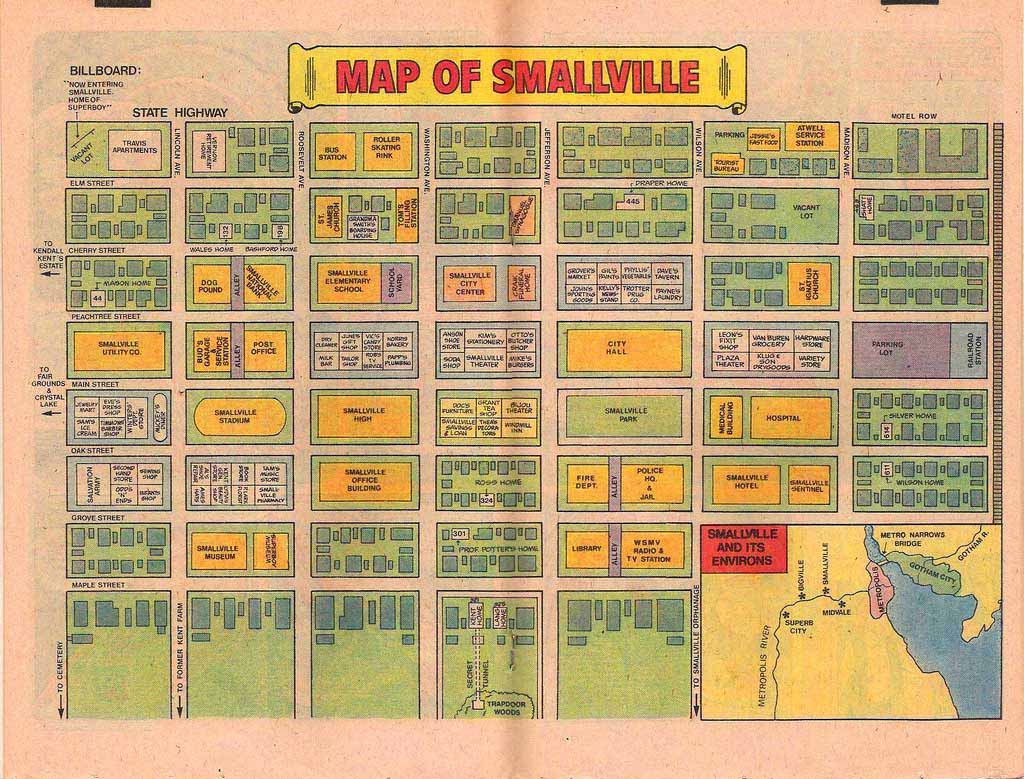 Image - Smallville map.jpg | Cass Cain Mainframe Wiki | FANDOM powered ...