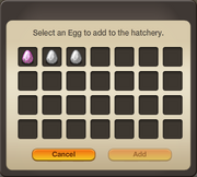 Interface - Add Egg