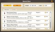 Interface - Potion Store