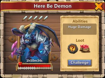 Castle Clash Here Be Demon