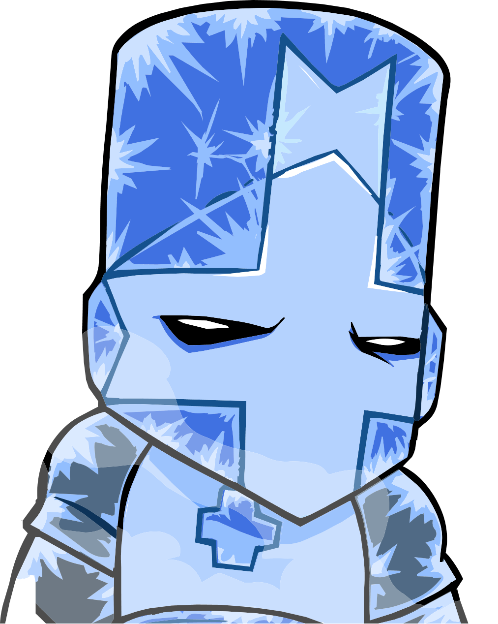 Castle Crashers: Blue Knight // Ice Knight (No ice version in desc.) Minecraft Skin