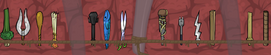 Weapons frog weapons