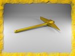 Gold pickaxe
