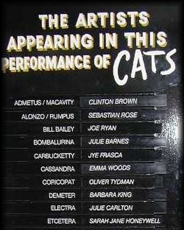 London Production London Casts Cats Musical Wiki Fandom