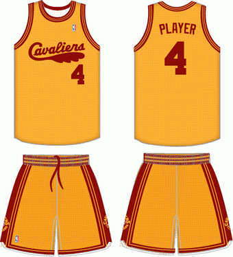 cleveland cavaliers uniform history