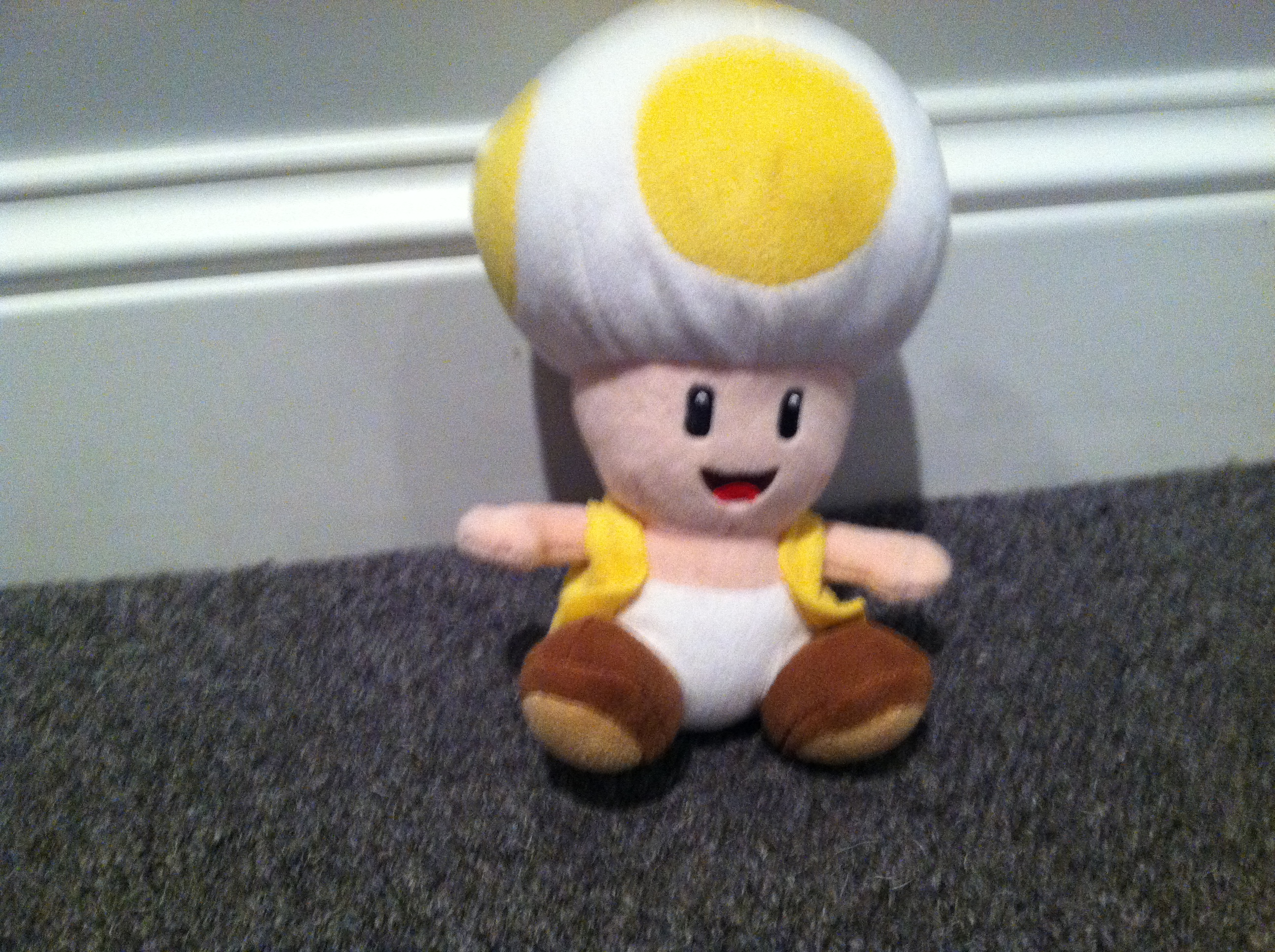 yellow toad plush