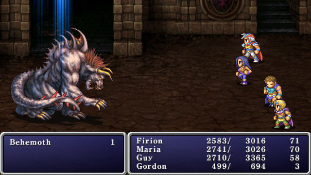 The Behemoth first appeared in Final Fantasy II as a boss fought to rescue Princess Hilda