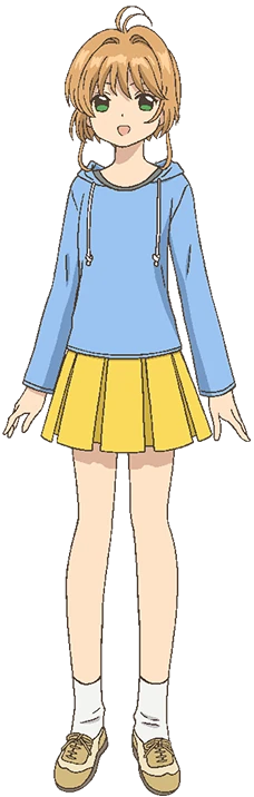 Wallpaper Casual Blue Hoodie And Yellow Skirt Outfit Cardcaptor Sakura For Free