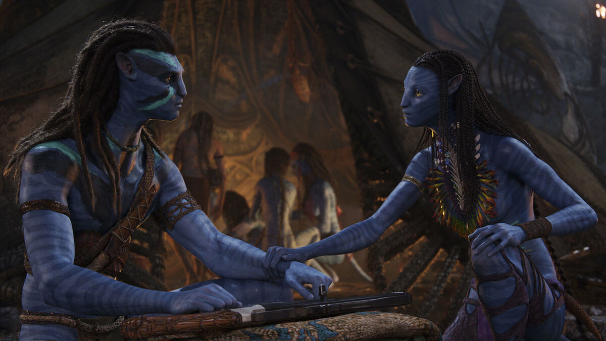 Jake (Sam Worthington) and Neytiri (Zoe Saldana).