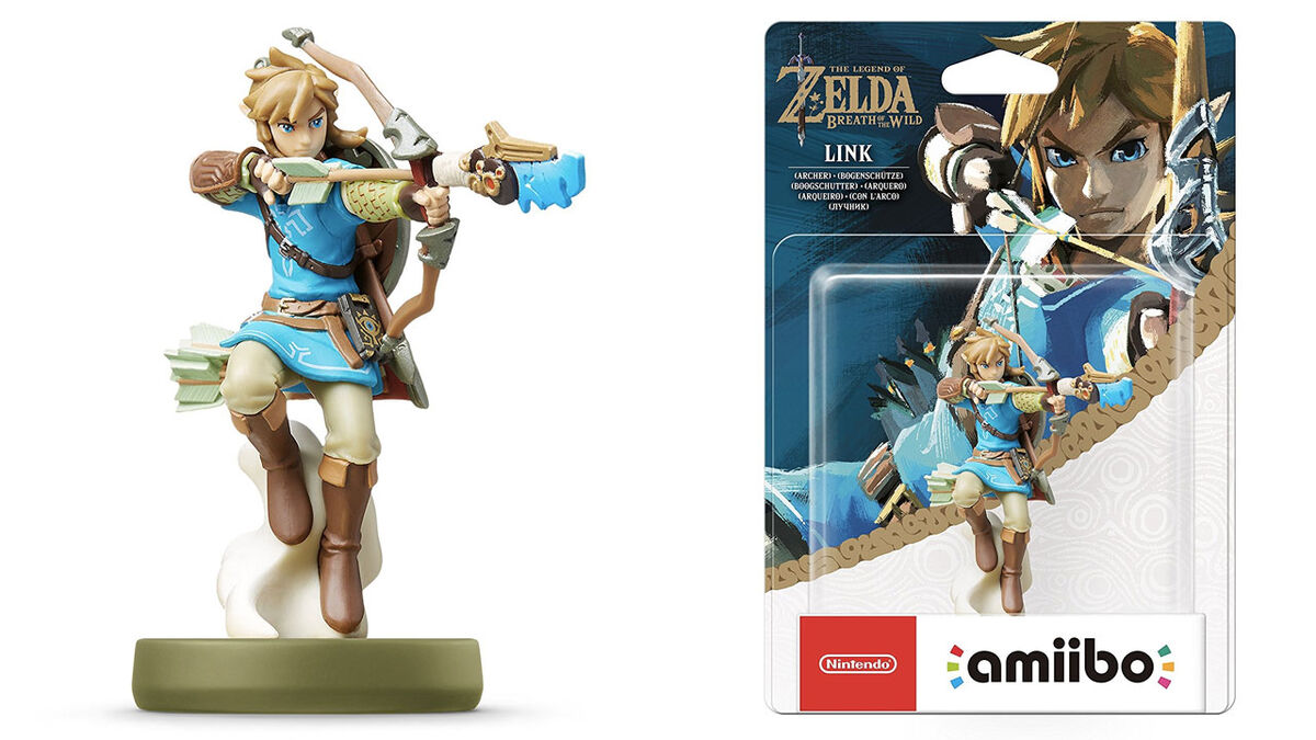 Nintendo Amiibo Figure The Legend of Zelda Breath of the Wild - Link  Wolf/Archer/Rider/Zelda/