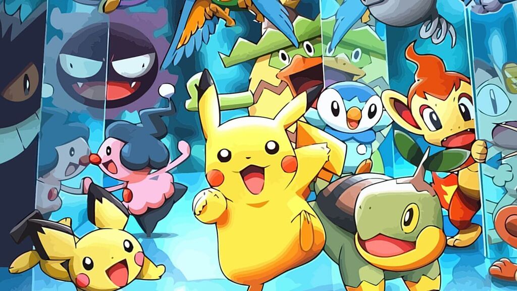 Pikachu junto con otros Pokémon representativos