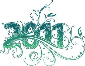 2011NewYearSwirlDesignVectorGraphic thumb