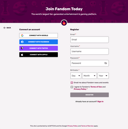 Sign up link