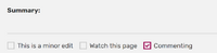 Commenting checkbox-1
