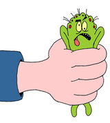 Squashed bug cartoon