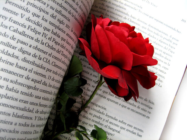 File:Rose and book.jpg
