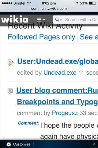 File:Screenshot of Recent Activity using Mobile.png