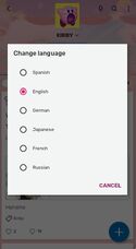 Fandom App Language Selection