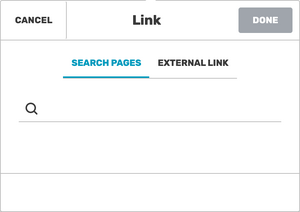 Link dialog