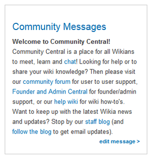 Community messages