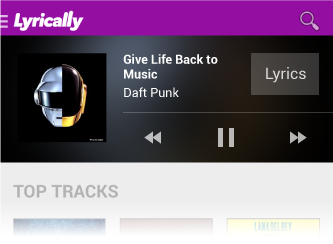 Lyrically Widget