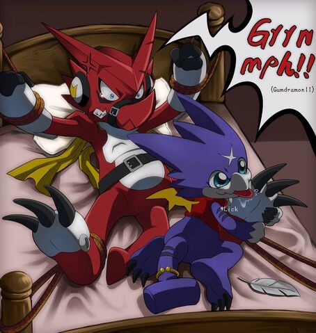 File:Shoutmon and gumdramon in love.jpg