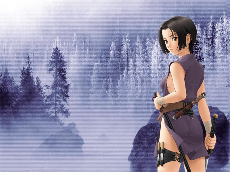 image ninja girl anime
