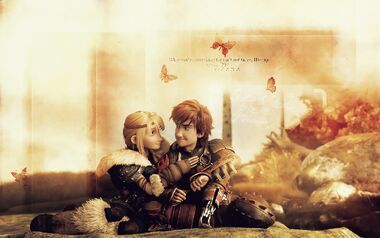 Astrid and Hiccup Wallpaper