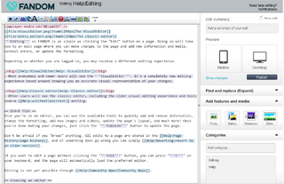 Source editor in action