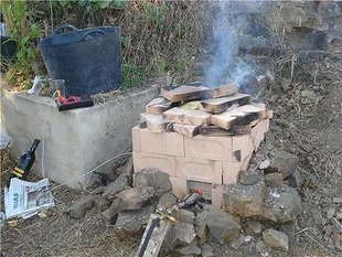 Cocción con carbón piedra y sagar de papel | Cerámica Wiki | FANDOM