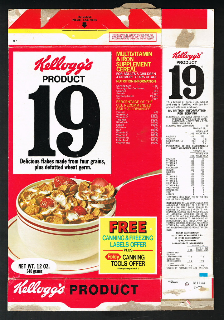 Image result for product 19 cereal
