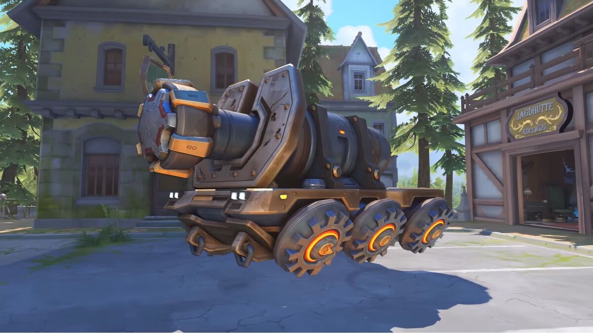 The payload in the Overwatch Eichenwalde map