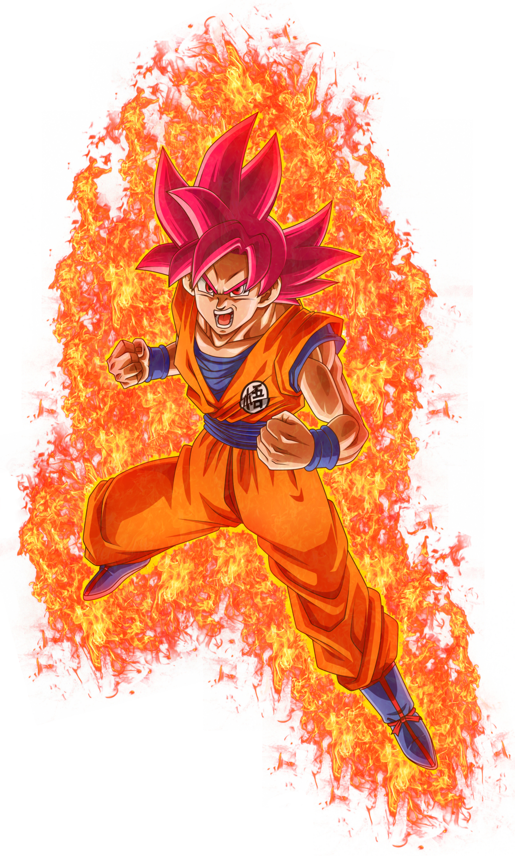 goku transforms into super saiyan god