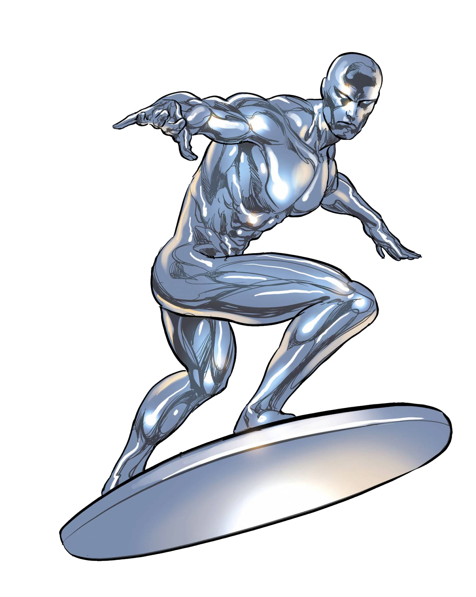 silver surfer coloring page in black and white