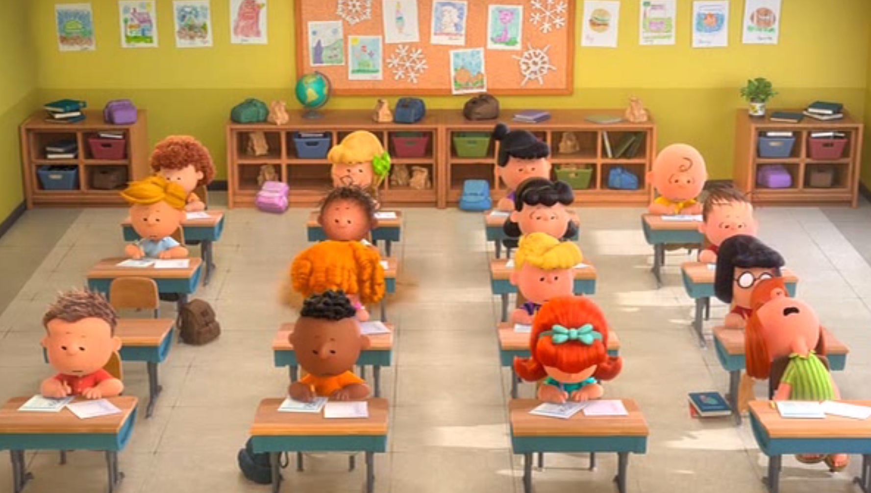 Image Little RedHaired Girl in class.jpg Charlie Brown and Snoopy