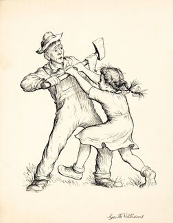 Please Don't Kill It, Charlotte's Web, page 2 illustration, 1952, GM Williams-1-