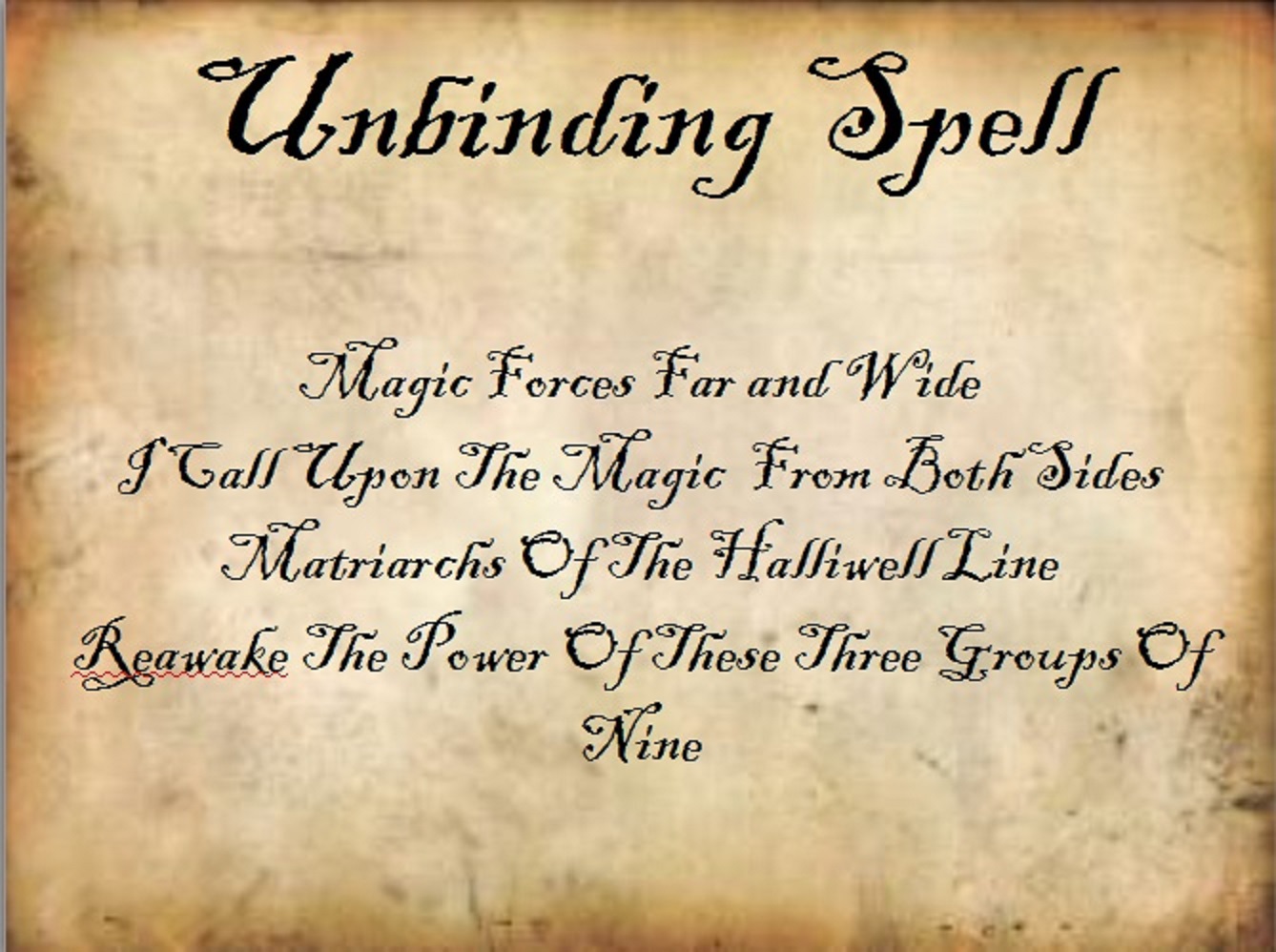 unbinding spell charmed fanfiction thehybridgen wiki