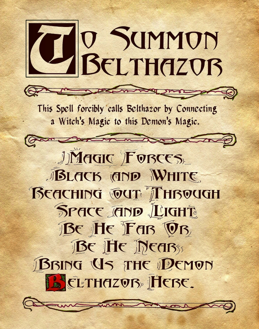 summon belthazor charmed shadows wikia