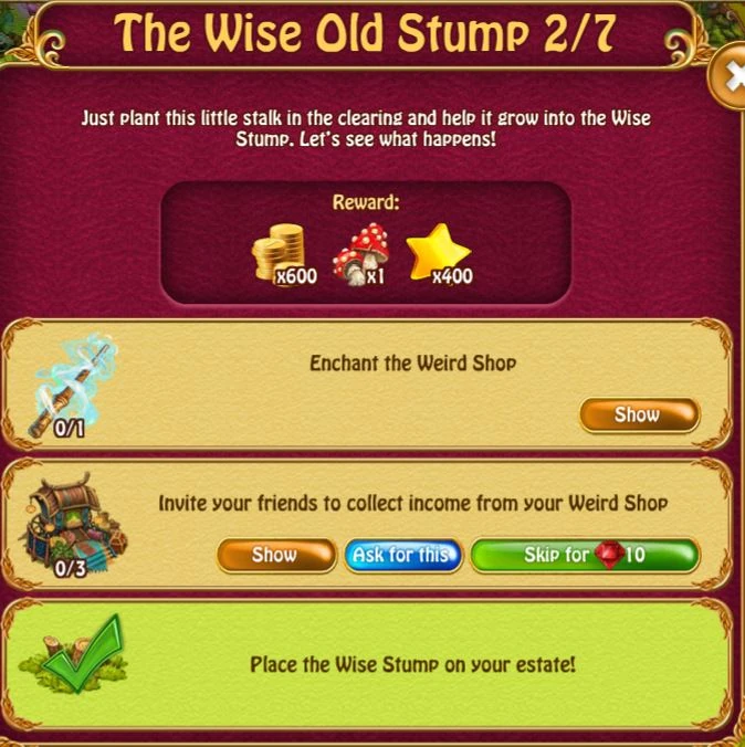 The Wise Old Stump Charm Farm Wiki Fandom