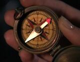Tracy's compass points north