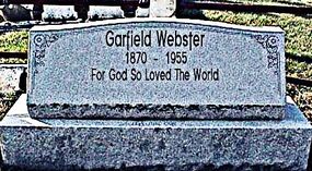 Garfield Lucas Webster grave from 2004