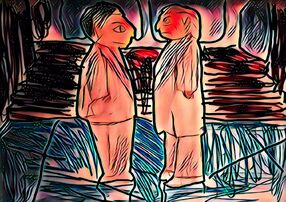 Jonathan D. Bismarck confronting Nicholas McClellan
