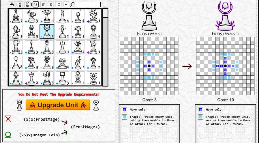 upgrade chess evolved online