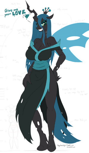 Queen chrysalis wip by angelthecatgirl-d5jvw9x