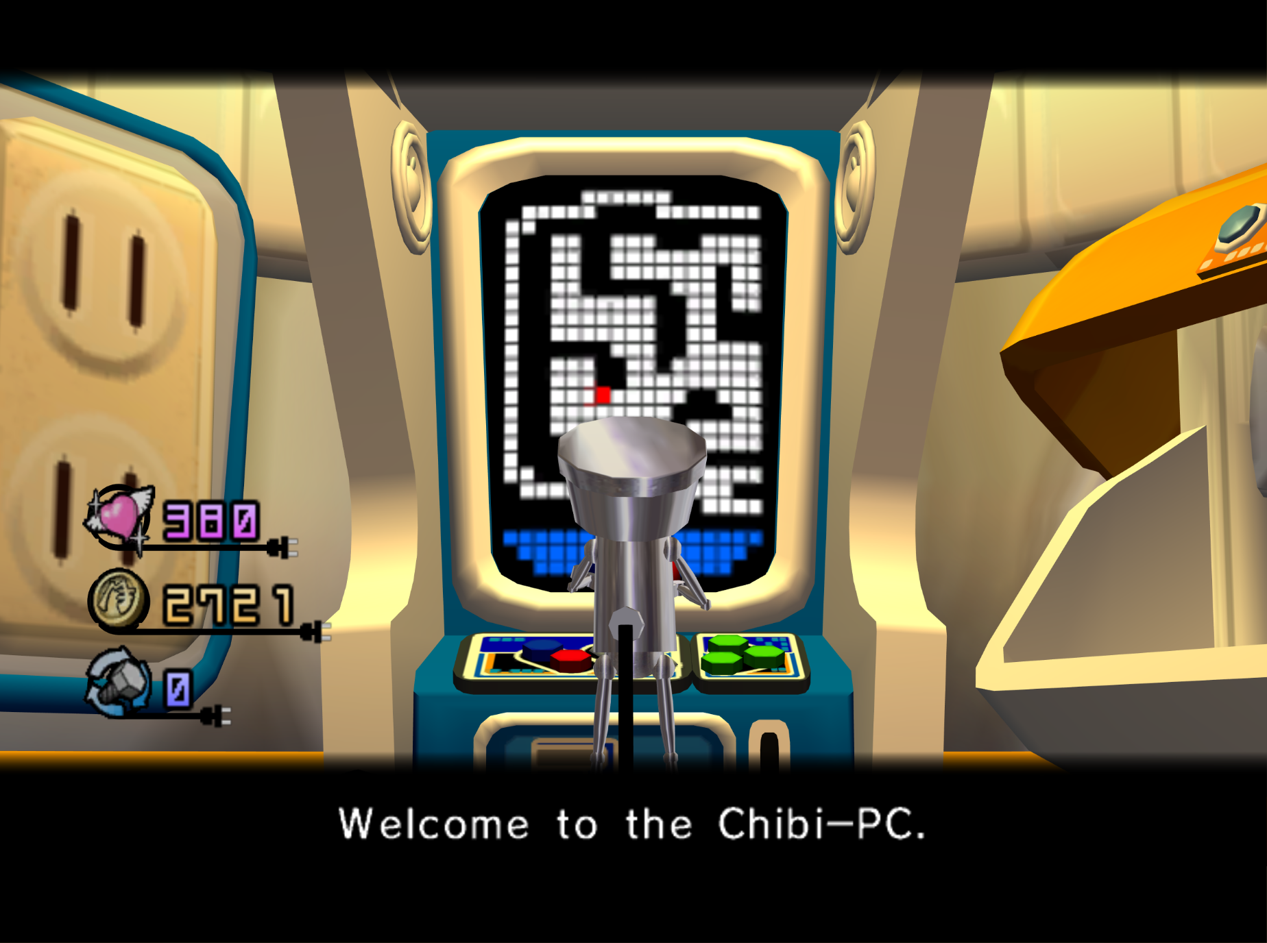 Chibi-Robo Radar In The Living Room