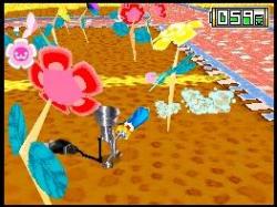 Flowers being watered
