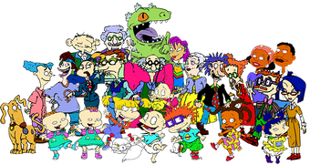 The Rugrats Gang Chipmunks Tunes Babies All Stars S Adventures